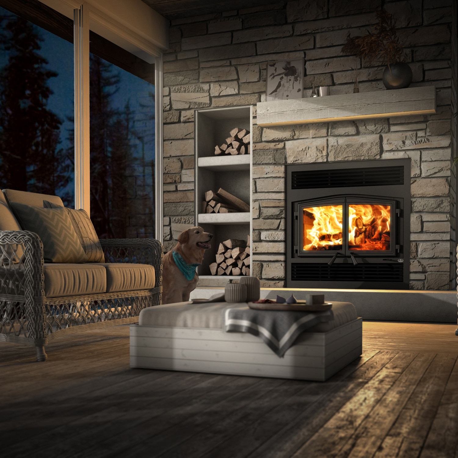 Osburn OB04007 Stratford II Wood-burning fireplace
