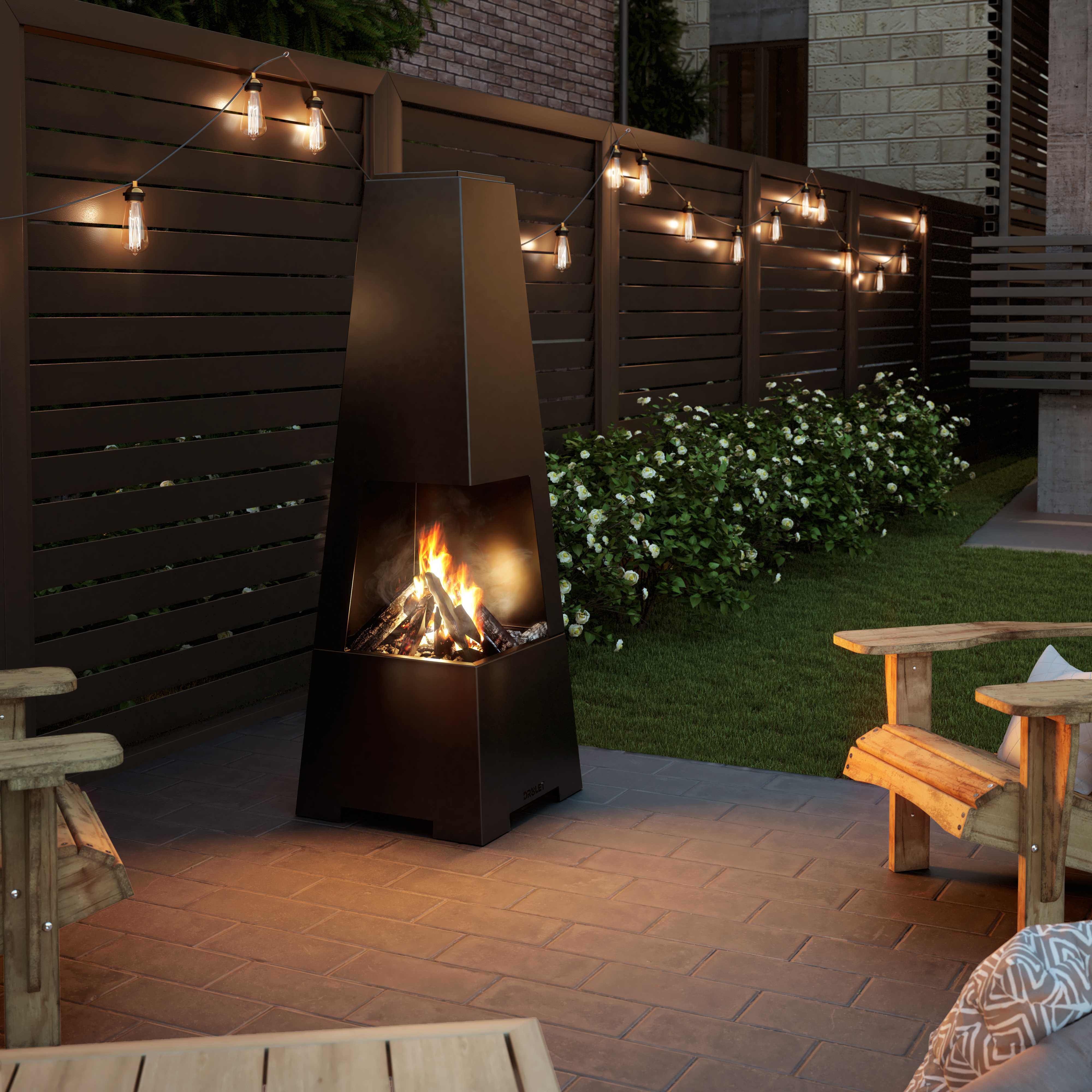 Drolet DE00401 Bora Outdoor Wood Burning Fireplace