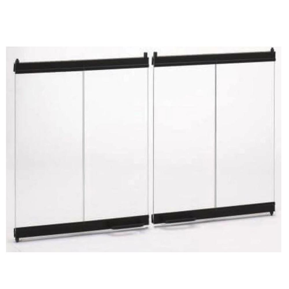 Majestic DM1042 Original bi-fold glass doors with black trim