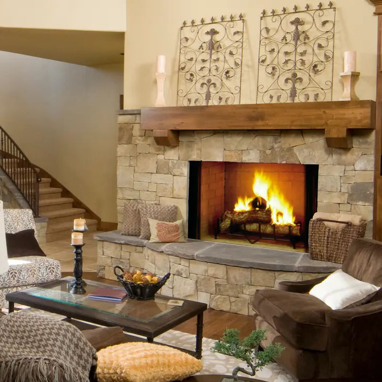 Majestic Biltmore Open Wood Fireplace